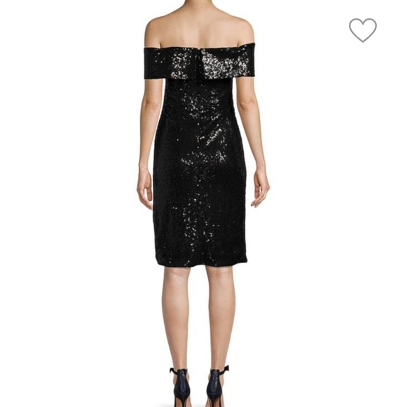 RENE RUIZ Black Sequin Dress - Picture 6 of 6